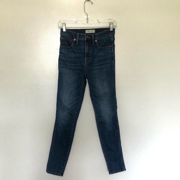 Madewell 10 High-Rise Skinny Jeans Danny Wash - Picture 1 of 6
